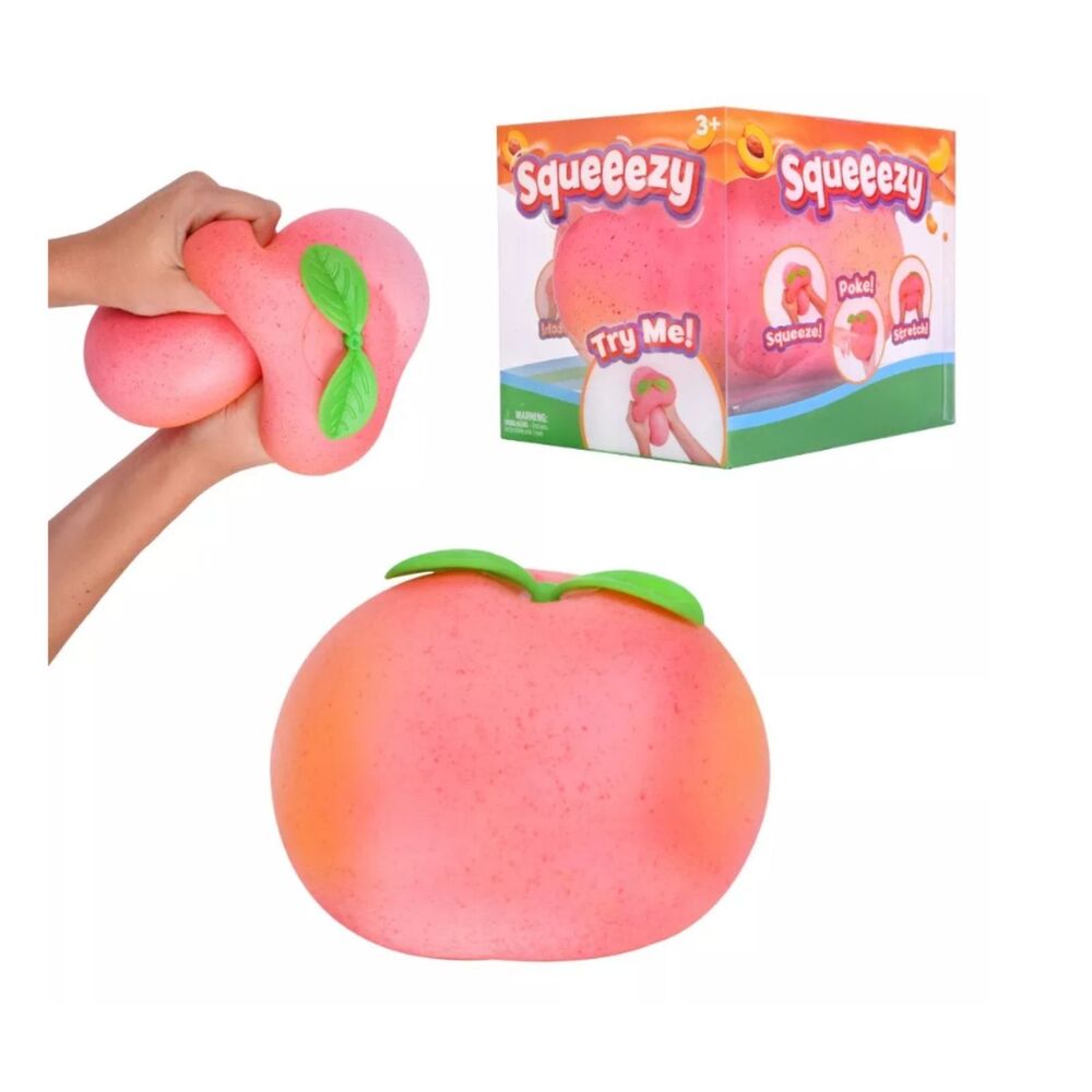 Squeezy Peach Squishy Stress Toy - Pink/Peach